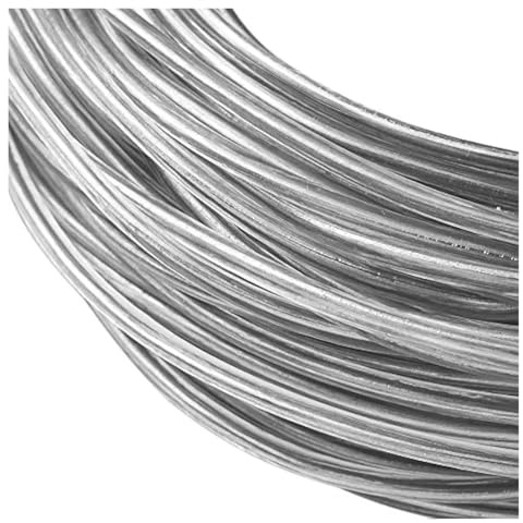 Aluminiumtråd transparent, aluminiumtråd täckt med PVC-plast, 30,5 m, böjbar aluminiumtråd för hårband, för formning av hattar