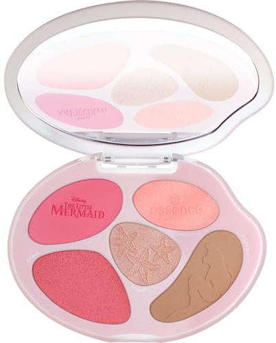 essence Disney THE LITTLE MERMAID face palette Nr. 01 Mehrfarbig 8.9g | Bronzer & Highlighter für einen strahlenden Multi-Finish-Look, Strahlender Multi-Finish-Look
