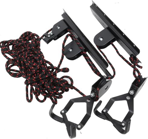 HOMOBABE Soporte de Almacenamiento para Bicicletas Resistente en Techo y Pared, Elevador Sistema de Poleas para Garaje, Gancho de Alta Resistencia para Bicicleta de Color Color Aleatorio