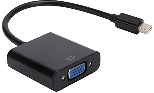 Qudinip Mini Till VGA-adapter Hane Till Hona Högkvalitativ Omvandlare för Anslutning Av Datorer Bildskärmar Projektorer Svart