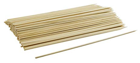 FACKELMANN 56641 Schaschlikspieße 20cm 300 Stück aus Bambus, Beige, 20 x 0,1 x 0,1 cm, 300 Einheiten