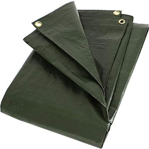Telone verde 6 x 8 m 48 m² con occhielli in metallo 280 g/m² tipo 410608