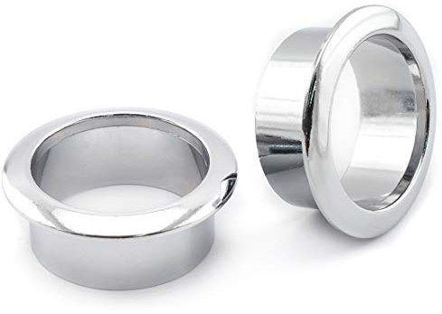 SDTC Tech 1-3/8 Inch (35mm) Zinc Alloy Desk Grommets, 2 Pcs Wire Cable Metal Hole Cover Grommet Organizer for Managing and Protecting Cord
