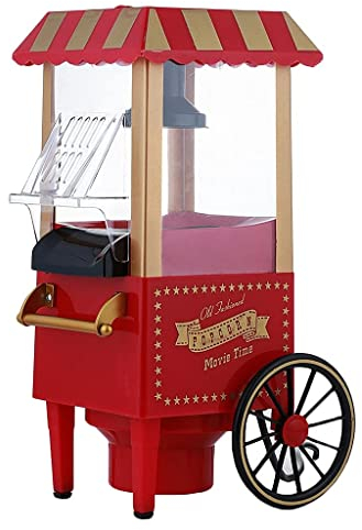 ksamwjf Popcorn Machine Home Small Electric Popcorn Maker Retro Machine For Kids Popcorn Maker