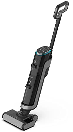 EZVIZ RH1 Aspirapolvere e lavapavimenti 3 in 1 Senza Fili Intelligente, Lavapavimenti, Assistente Vocale, Capacità di aspirazione potente da 12000 Pa, Fino a 200 m², Ottimo per Peli di Animali