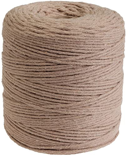 DéVa Makramee Garn - 2mm x 300m Länge - Makramee Band aus 100% Baumwolle natur