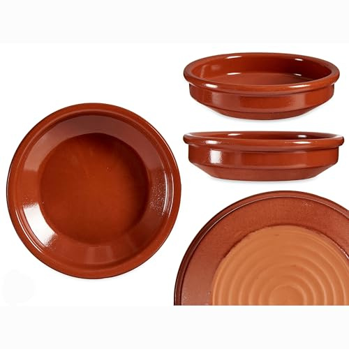 6-tlg. Set Cazuelas Vintage ofenfest Ø 16 cm - Mediterrane Tonschalen