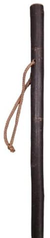 Stock-Fachmann® Wanderstock Pilgerstock Treiberstock Marschierer Mit Rinde Unlackiert Farbe Braun Aus Kastanienholz Mit Handschlaufe Und Bergstockspitze Länge Wählbar Belastbar Bis 100kg