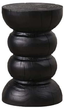 SIBEG Tabouret de souche d'arbre en Bois, Table d'appoint Rustique, Table d'appoint en Bois, Petites Tables Basses, tabourets de Jardin décoratifs naturels pour terrasse, décoration