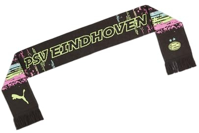PUMA Erwachsene PSV Eindhoven ftblESSENTIALS Schal OneSize Black Yellow Alert