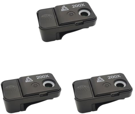 LYEAA 200X Ampliación Microscopio para teléfono móvil USB Tipo-C Lente microscópica portátil para teléfono