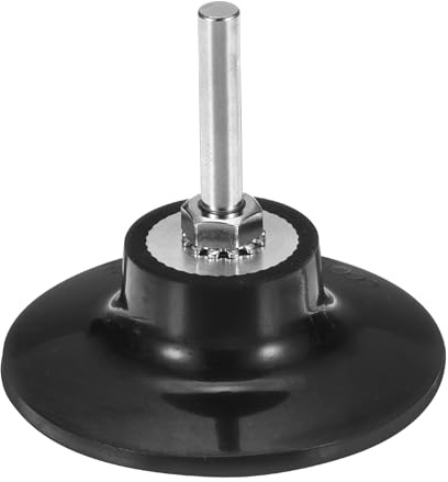 sourcing map 3 Disc Pad Holder Quick Change Discs 1/4 Shank Holder Mandrel for Die Grinder Sanding and Conditioning Discs, Black