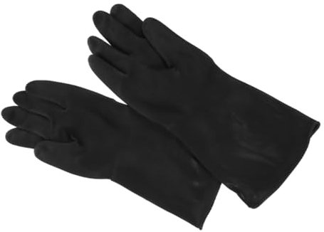 BEBEMOKO Dishwashing Gloves Large Reusable Kitchen Dishwashing Gloves Oil Stain Resistant Extended Cuffs