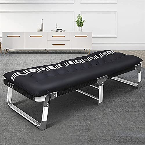 Klappbarer Loungesessel mit breiter Neigung und verdickten und verbreiterten Aluminiumfüßen, trägt bis zu 300 kg, für Lounge, Terrasse, Camping, Strand im Freien