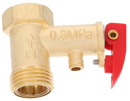 Holibanna Water Heater Exhaust Valve Pressure Relief Valve Brass Tube Diameter Vent Pipe