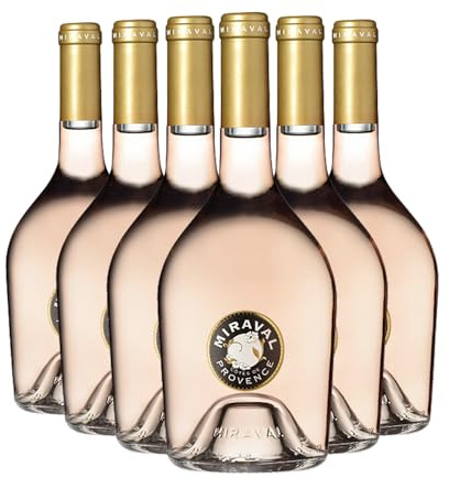 Côtes de Provence rosado 2024 - Miraval - DOP - Provenza - Alpes - Côtes d Azur - Francia - Variedades de uva Cinsault,Grenache,Rolle - 6x75cl