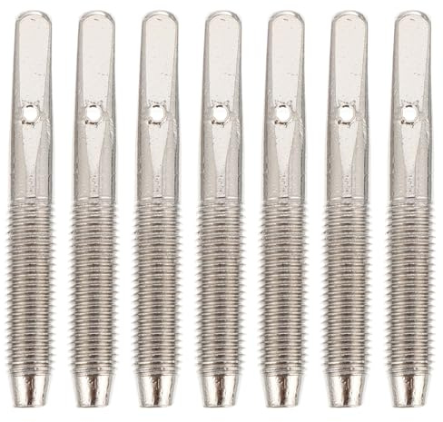 COMPUKAS 7 Stück Harfen Saitenstift aus Metall Robustes Zubehör für Leier Hackbrett Cembalo mit Heller Oberfläche Kompatibel zum Stimmen von Zithern und Hackbrettern