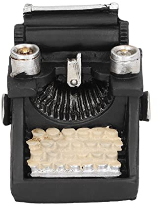Sonew Vintage Miniatyrskrivmaskin /6 Skala Dockhusdekor Bärbar Leksak för lek- och Filmrekvisita