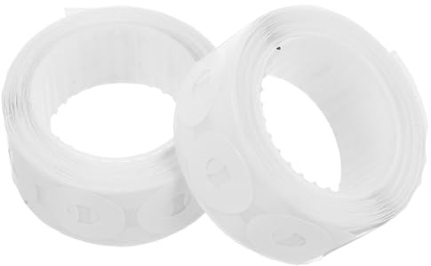 Genérico Refuerzos de Agujeros Autoadhesivos PVC 500 Piezas Impermeables para Manualidades Escolares y Oficina Protección Resistente para Páginas