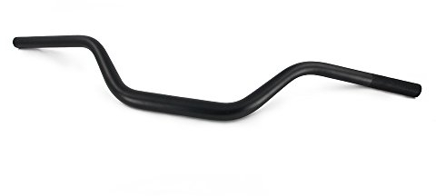 Manubrio Moto 28mm,Manubrio Motocross Manubri Per Moto Piega Bassa 1 1/8 Universaler für Pit Dirt Bike ATV Quad Motocross(nero)