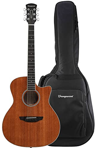 Orangewood Rey Cutaway Style Acoustic Guitar with Mahogany Top