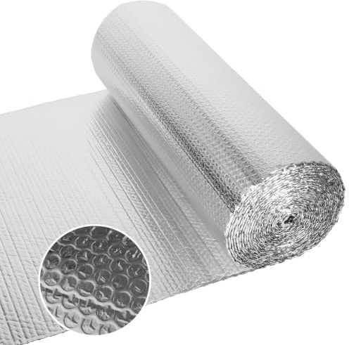 Dripex Double-Sided Aluminium Bubble Foil Insulation Roll 3mm x 1m x 20m