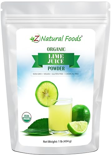 Organic Lime Juice Powder - Superfood Drink Mix Supplement For Drinks, Baking Cooking Recipes - Non GMO, Vegan, Gluten Free, Kosher - 1 lb