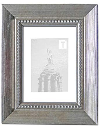 Barock-Bilderrahmen Fynna Gold 25 x 70 cm Echtglas Antireflex 2mm Perlen Verzierung Rillen