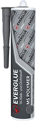 Everglue 1K MS Polymer Klebstoff Dichtstoff UV-beständig grau 440g Kartusche (grau)