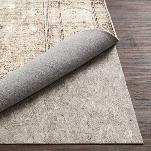 Loloi Loloi-Grip Rug Pad, FPAD2 Grey, 8'-0 x 10'-0, .13 Thick, Gray, 1/8 inch, Reversible, Soft, Cushion, Low Profile, Hardwood, Carpet, Tile, Vinyl, Linoleum, Multi Surface, Trim to fit, Rug Pad