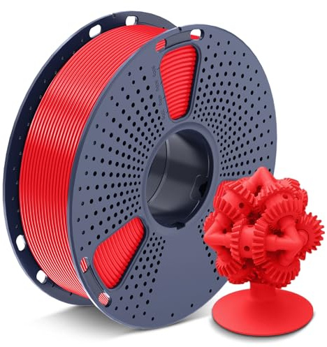 SUNLU ASA Rot Filament 1.75mm 1KG, 3D Drucker Filament ASA | UV Hitzebeständig und Robustes Filament ASA, Ideal für den Druck von Mechanischen Funktionsteilen im Freien, Rot 1000g