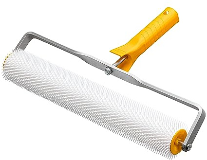 Stachelwalze Entlüftungsrolle 40 cm mit Bügel für Ausgleichsmasse | Breite Arbeitsbreite von 40 cm für große Bodenflächen – lässt eingeschlossene Luft aus frischer Masse entweichen