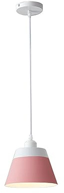 PHASZ E26 Lámpara De Techo De Metal Lámpara De Techo De Color Macarrón Lámpara Suspendida Minimalista Simple Nórdica Lámpara Colgante De Interior De Estilo Creativo Para Restaurante Bombillas