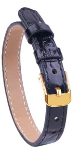 Viwind Echtes Leder Armband Für Damen Herren 10mm Business Band verstellbares Armband Breit Leder Geeignet für 15–19,5 cm für Herren unisex Schmuck mit Geschenkbox