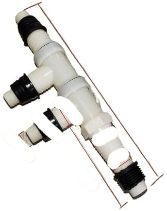 Schlauchadapter, Wasserhahn-Anschluss, Waschmaschinen-Auslaufschlauch-Adapter, Einlassrohr-Anschluss, Waschbecken-Abfluss-T-Stück, Splitter-Anschluss, Abflussschlauch-Kupplung-D (Color : H, Size : -