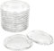 LDXDRU 12 Stück 10 cm Kerzenuntersetzer Glas, Kerzenteller Glas Transparenter, Kerzenhalter für Stumpenkerzen, Stumpenkerzen-Glasteller, Kerzenuntersetzer für Hochzeiten, Partys, Heimdekoration
