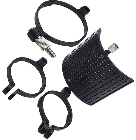 4 Sätze Pop-Filter stemmeisen absperrständer Mikrofonabdeckung mit Rauschunterdrückung Mikrofon schalldichte Abschirmung Mikrofon-Pop-Schild Mikrofon-Pop-Bildschirm und Clip Metall Abaodam