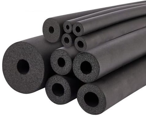 Isolation Tuyaux Mousse Tube Isolation Phonique Tuyau ID 6mm 13mm 16mm 20mm 28mm 34mm 43mm 48mm, Manchon de Protection pour Fitness Outils Poignée Support(ID 20 mm × T 15 mm × L 2.0 m)