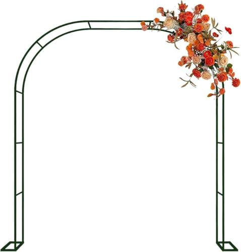 WCQSYY Arche À Rosiers Métal Arche De Jardin Arche De Mariage Arceau À Rosiers pour Plante Grimpantes Exterieur Arche De Jardin 120X220x40cm 140X230x40cm 180X220x40cm,Noir,W1.4M*H2.3M