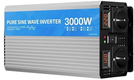 Onduleur Onduleur De Voiture 2000W 3000W 4000W 5000W 6000W 12v À 220v Convertisseur CC À CA 24v 230v Transformateur Convertisseur(3000W-12V-220V)