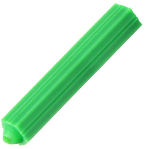 Anevous Lot de 50 tubes d'expansion en plastique - Chevilles à percussion - Chevilles à clou - Chevilles à clou - Boulons de fixation murale en plastique sans vis pour cloison sèche creuse - Vert - M8