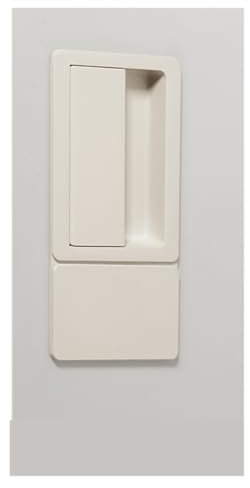 Serrure de porte encastrée, serrure plate silencieuse, serrure invisible double face sans poignée, serrure de porte intérieure de chambre magnétique sans clé(Khaki)