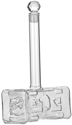 Cabilock Carafe à Whisky Marteau Bouteille en Verre Distributeur de Vin Pot à Vin Créatif Ustensile Cuisine Décoration Carafe de Voyage