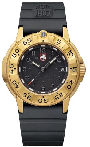Luminox Män analog schweizisk kvartsklocka med gummirem XS.3221.NSF