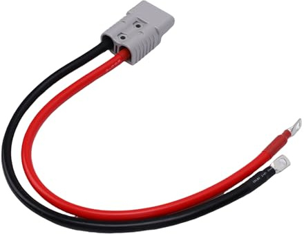 HEEPDD Connettori Cavo Batteria Cavo di Collegamento per Carrello Elevatore, in Silicone 175A 4AWG per Carrello Elevatore, in Silicone 175A 4AWG con Connettore Anderson Lunghezza 25 Pollici Peso 17