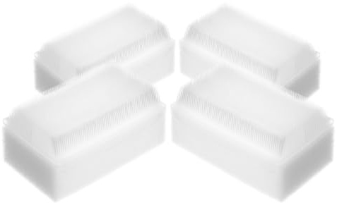 Cepillo Sensorial para Bebés, 4 Piezas de Plástico y Esponja | Uso Diario y Baño, Limpieza Suave y Cómoda, Color Blanco, para Niños y Bebés