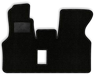 Bär-AfC Auto Fußmatten Ideal passend für VW T4 1990-2003, Autoteppiche Nadelvlies Schwarz, Rand Kettelung Schwarz, Trittschutz Kunststoff, Set 1-teilig, VW04371
