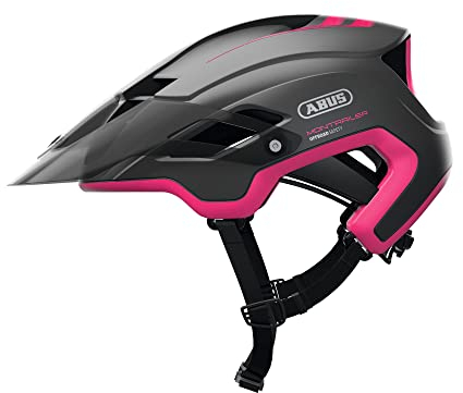 ABUS Mountainbike-Helm MonTrailer - Robuster Fahrradhelm für den Geländeeinsatz - Unisex - Pink, Größe M