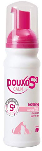 DOUXO S3 CALM Mousse | Itch Remedies for Dogs | Soothing Leave-On Cat Mousse | Itchy Cat Solution | Effective Itchy Dog Skin Relief | Hypoallergenic Fragrance | Anti Itch for Dogs & Cats | 150ml