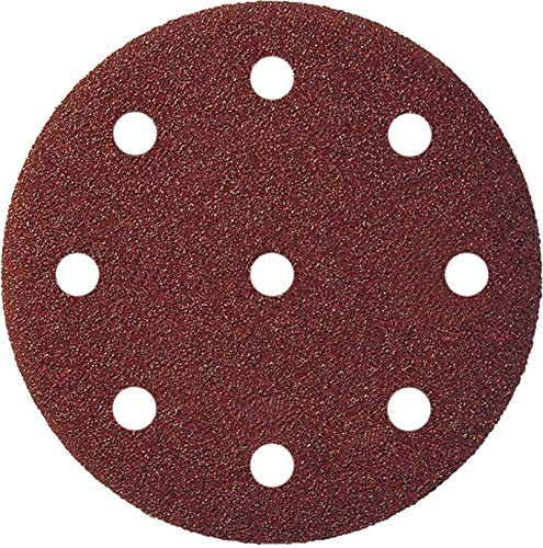 Klingspor PS 22 K Schleifscheibe/Klett Schleifscheiben Schleifpapier | Ø 125 mm (GLS 27) | 9 Loch | 50 Stück | Körnung/Korn: 60 (50 Scheiben)